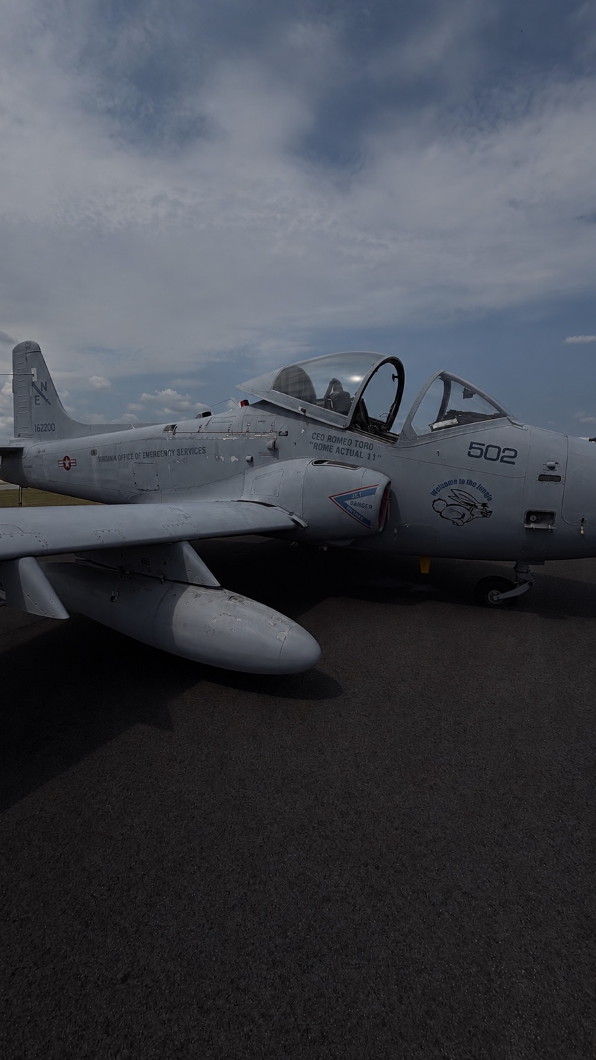 Privately operated former military jet bearing Romeo Toro's name and call sign
